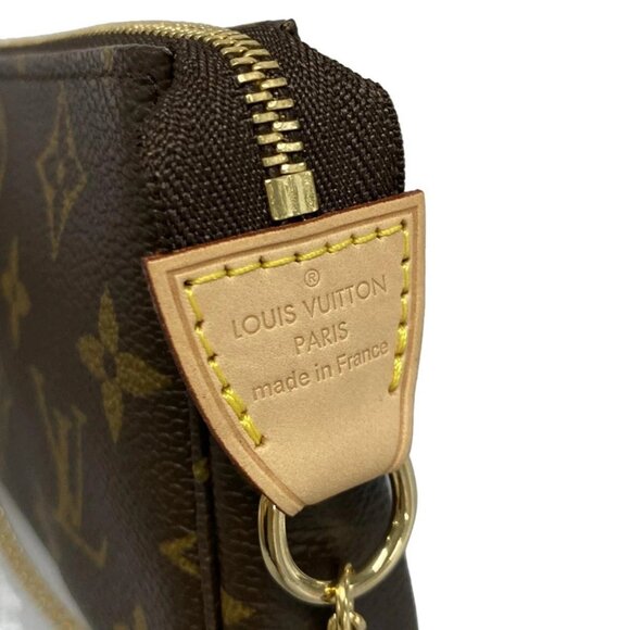 Auth LOUIS VUITTON Mini Pochette Accessoires M58009 Monogram DU0130 Handbag - Picture 10 of 14